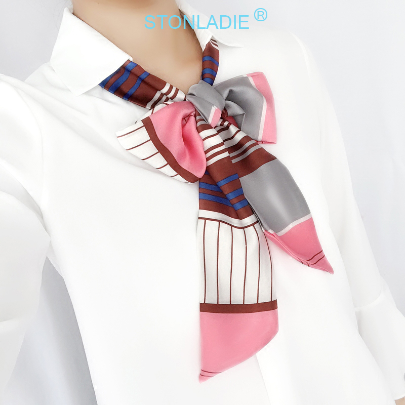 TOP Small Long Silk Neckerchie - Silk Tie Striped recensie en prijs