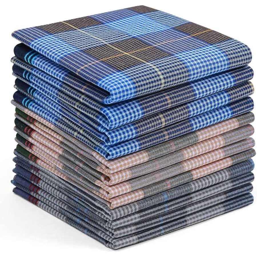 Handkerchiefs for Men, 12PCS 1 - Handkerchief Cotton Men recensie en prijs