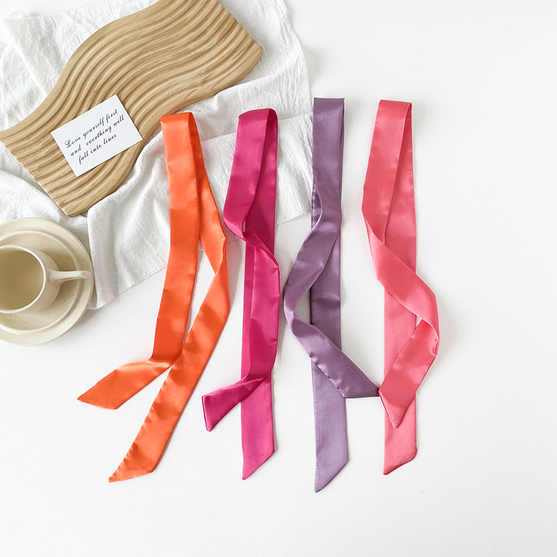 4x100cm Satin Silk Narrow Scar - Ascot Neck Scarf recensie en prijs