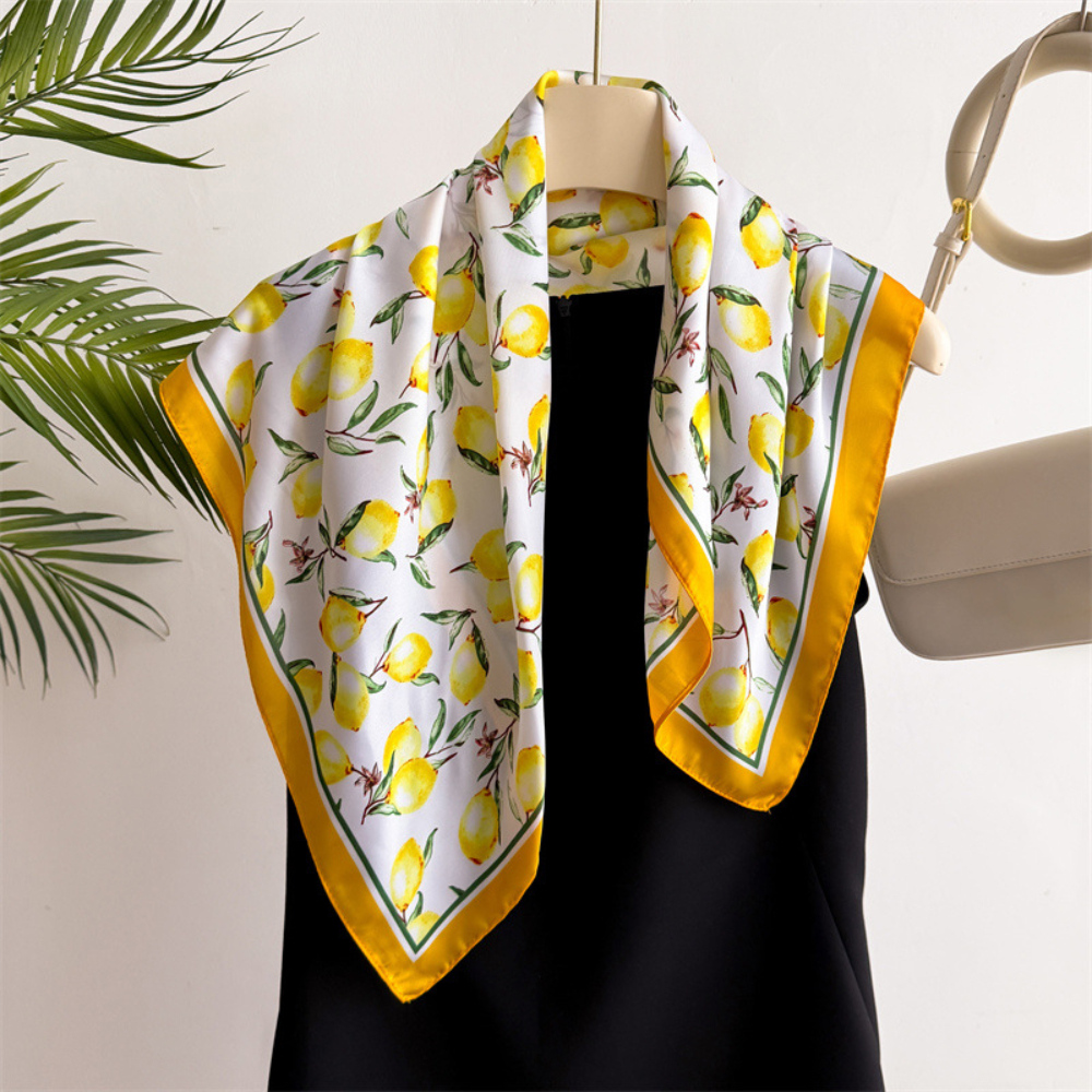 1pcs Summer Bright Color Oil P - Ascot Neck Scarf recensie en prijs