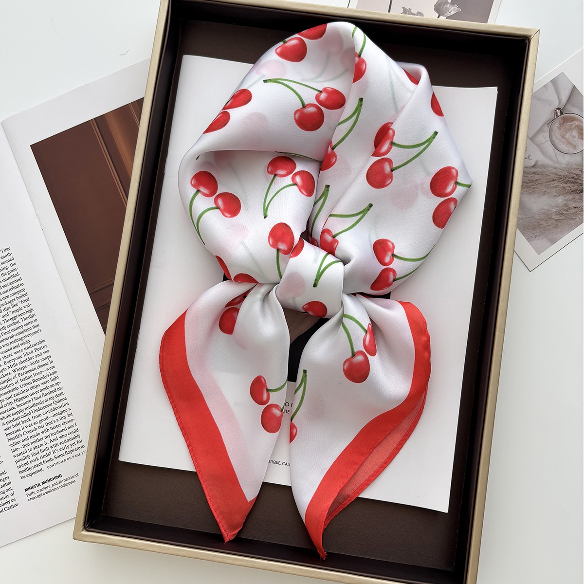 1pcs Summer Bright Color Oil P - Ascot Neck Scarf recensie en prijs