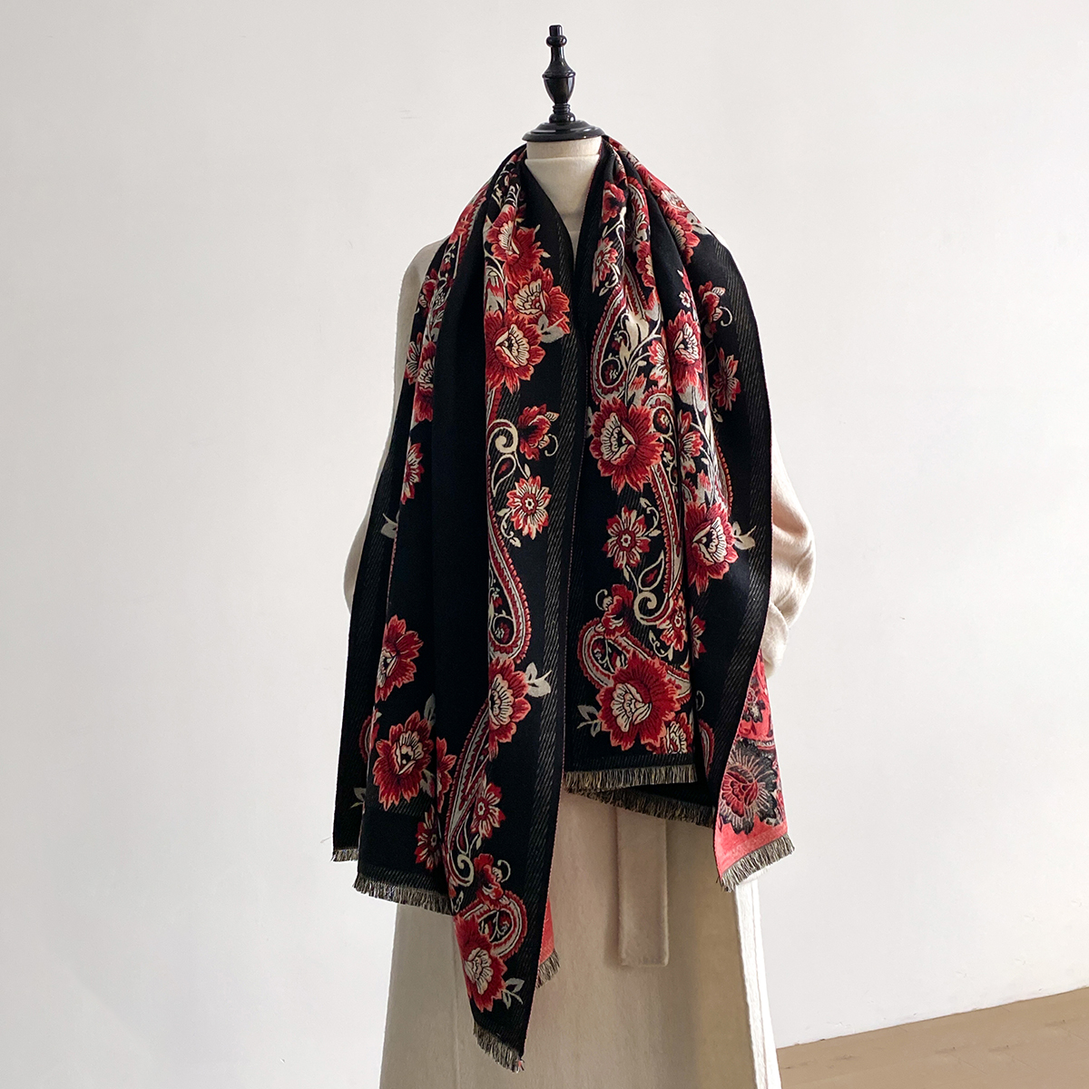 2025 Winter Luxury Imitation C - Woven Scarf Blanket recensie en prijs