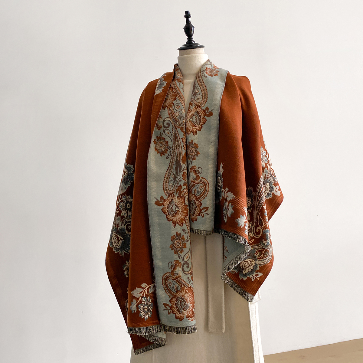 2025 Winter Luxury Imitation C - Woven Scarf Blanket recensie en prijs