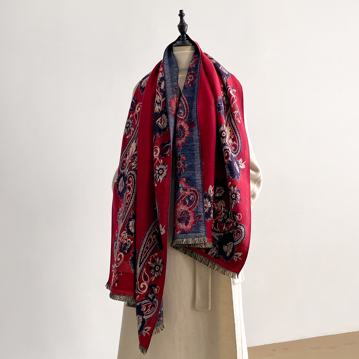 2025 Winter Luxury Imitation C - Woven Scarf Blanket recensie en prijs