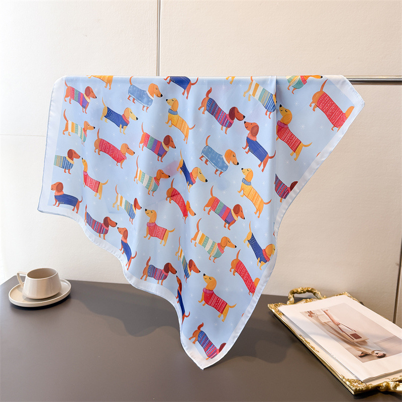 Ladies Cotton Dog Printed Squa - Bandana Cotton recensie en prijs