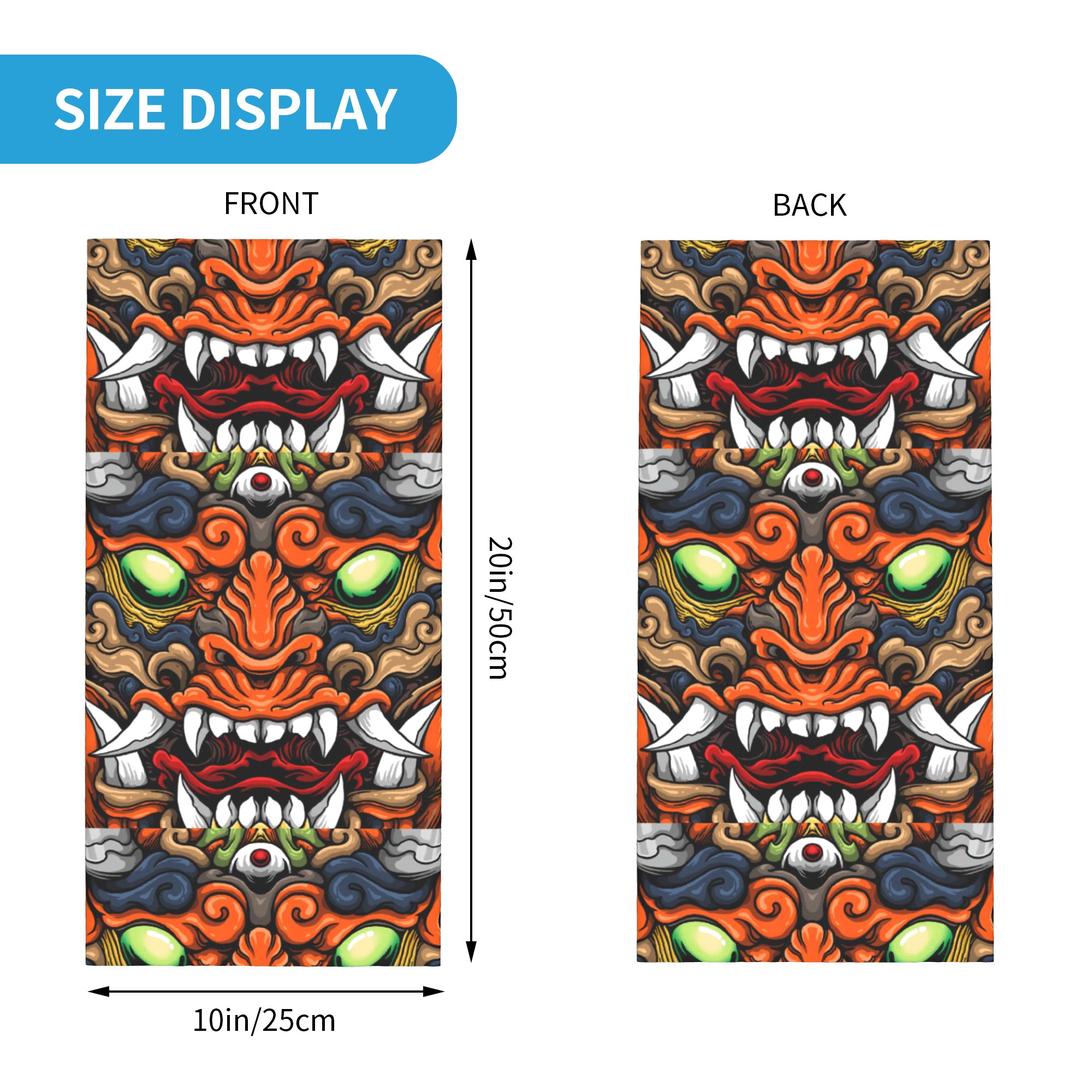 Custom Samurai Demon Oni Winte - Neck Warmer Tube recensie en prijs