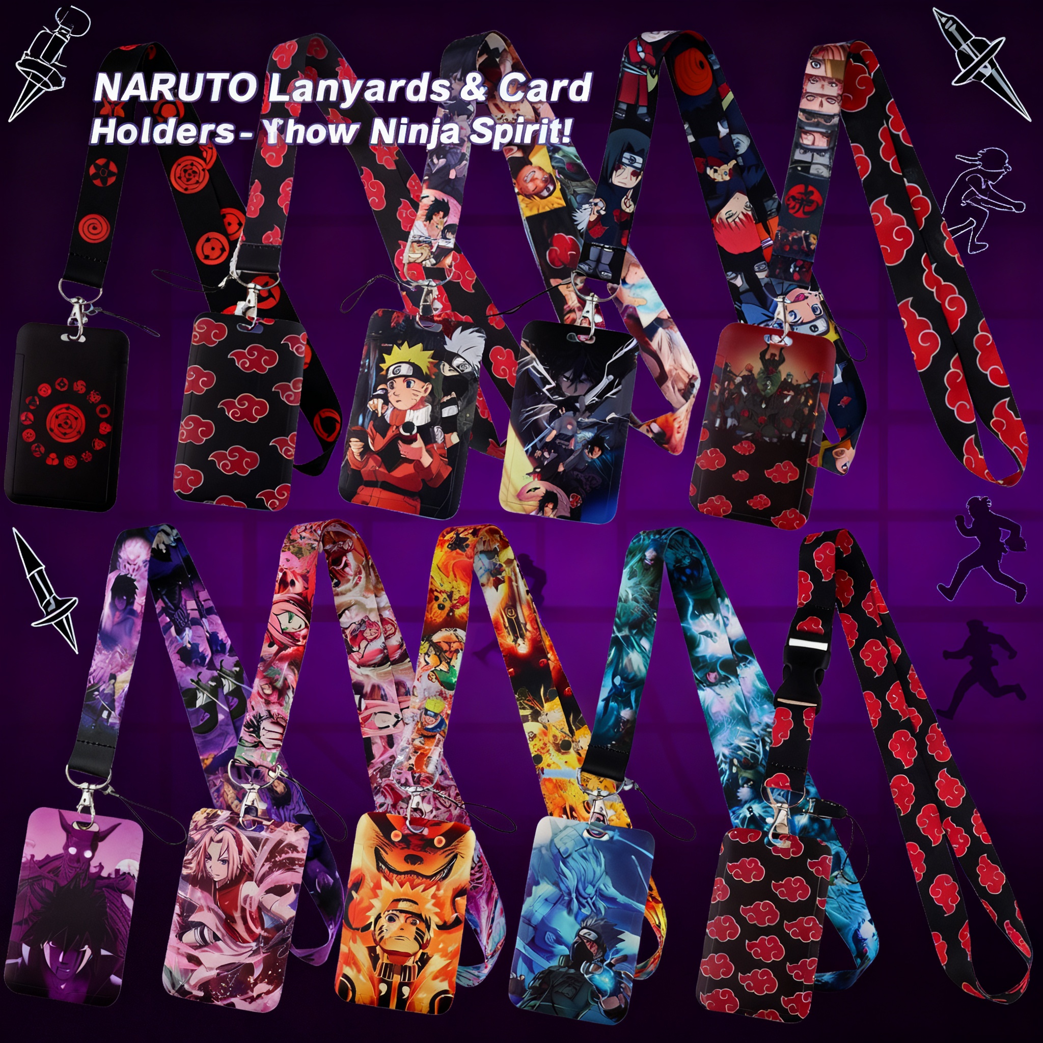 Japanese Anime Red Clouds Busi - Lanyard Badge Holder recensie en prijs