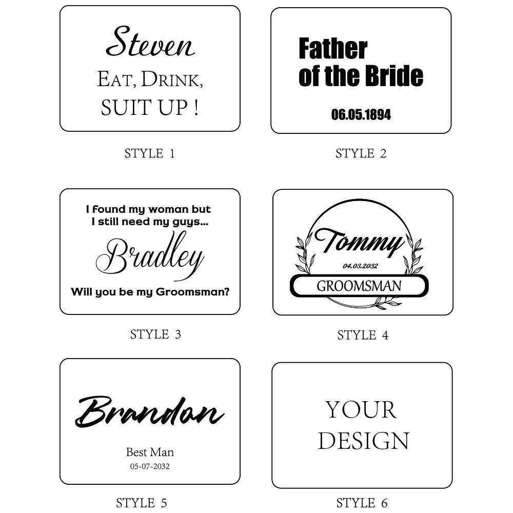 Name Engraved Groomsmen Best M - Tie Bar Set Gift recensie en prijs